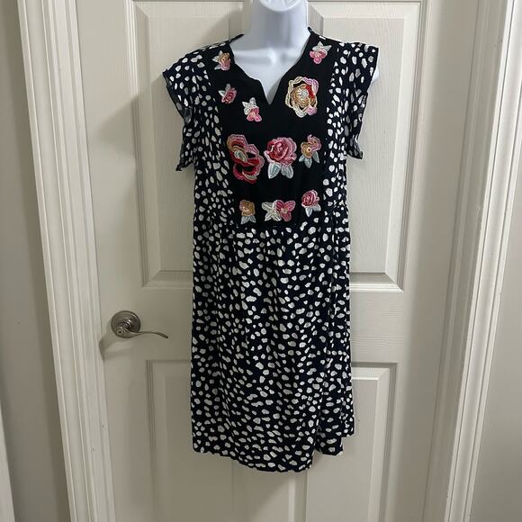 💥KIRUNDO Women's 2024 Summer Mini Dress Boho Floral Embroidered Women’s Sz Small - Picture 1 of 12